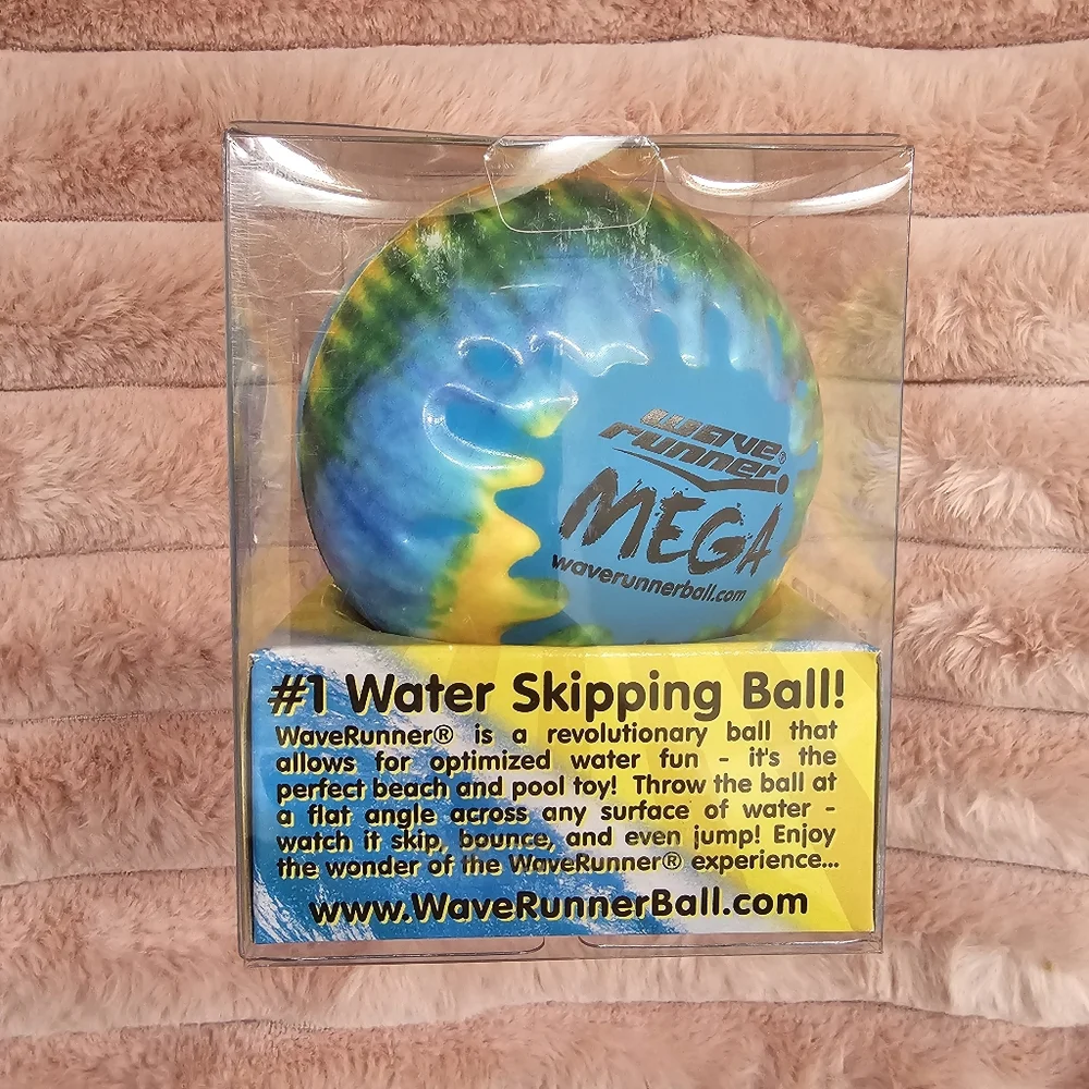 New WaveRunner #1 Mega Water Skipping Ball x4 Assorted Balls